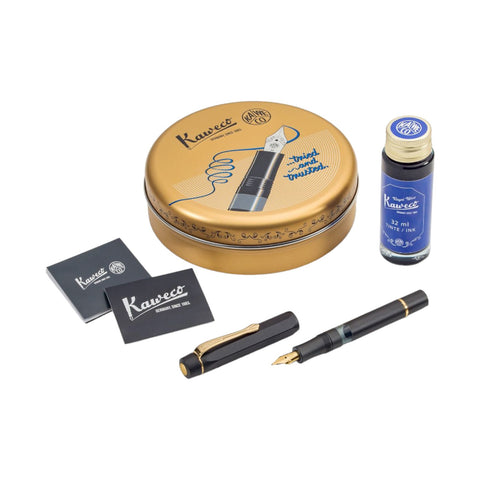 KAWECO AL SPORT KOLBENFÜLLER STARTER SET SCHWARZ M ART. 11000341