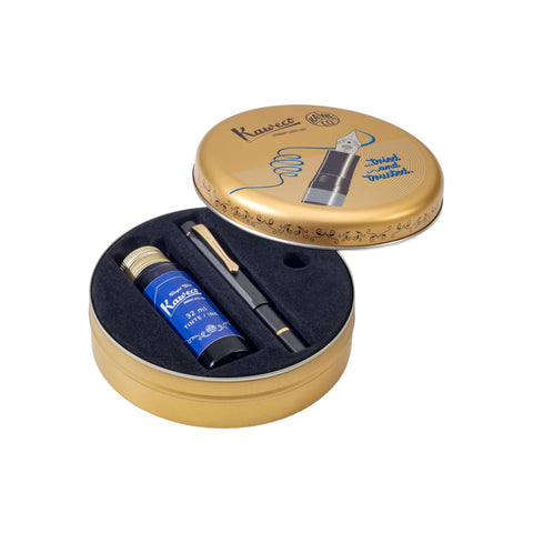 KAWECO AL SPORT KOLBENFÜLLER STARTER SET SCHWARZ M ART. 11000341