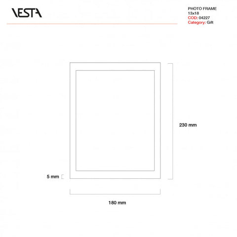 MITTLERER FOTORAHMEN 13X18 DECOR D46 MODERN 04227D46 VESTA MULTICOLOR