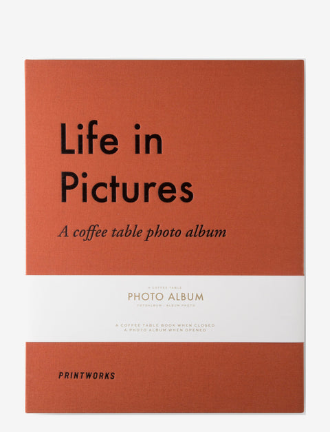 PHOTO ALBUM PRINTWORKS LIFE IN PICTURE ORANGE