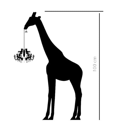 QEEBOO GIRAFFE IN LOVE XS SCHWARZE LAMPE
