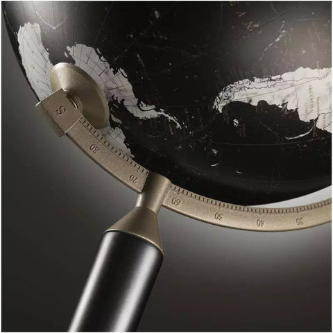 ZOFFOLI SCHWARZER MARMOR VASCO DE GAMA WELTGLAS, DURCHMESSER 40 CM