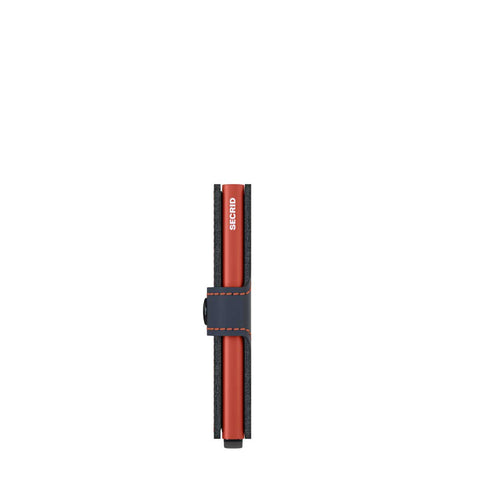 MINIWALLET SECRID MATT NACHTBLAU & ORANGE