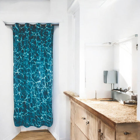 Polyestervorhang links/rechts Wasser Art. 02405 Seletti