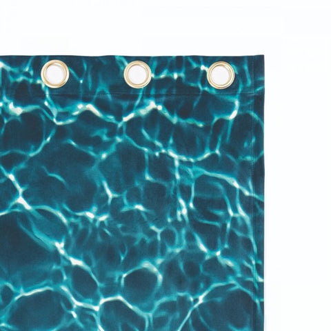 Polyestervorhang links/rechts Wasser Art. 02405 Seletti