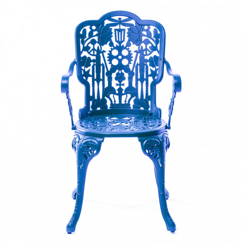 POLTRONCINA IN ALLUMINIO INDUSTRY COLLECTION 52 X 55CM SKY BLUE SELETTI BLUE