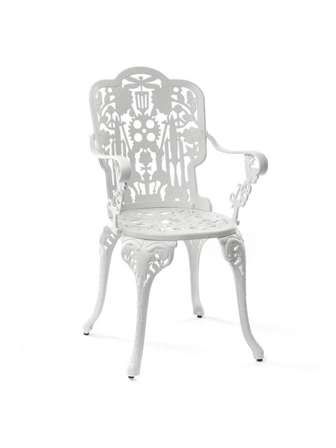 POLTRONCINA IN ALLUMINIO INDUSTRY COLLECTION 52 X 55CM SELETTI WHITE