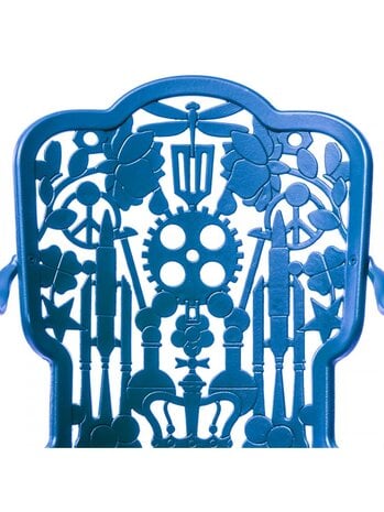 POLTRONCINA IN ALLUMINIO INDUSTRY COLLECTION 52 X 55CM SKY BLUE SELETTI BLUE