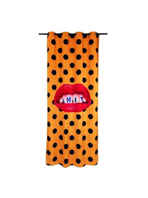 POLYESTER TOILETTENPAPIERVORHANG 140X280 CM SHIT ART. 02404 SELETTI ORANGE