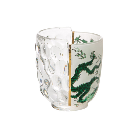 SET TRE BICCHIERI IN VETRO HYBRID-AGLAURA 09734 SELETTI WHITE