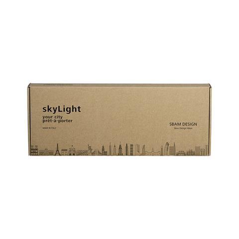 OBERLICHT SBAM DESIGN 43 X 16 X 3 CM BERLIN TRANSPARENT
