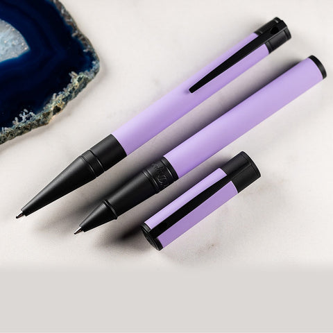 ST DUPONT D INITIAL LILA/NOIR MAT SPHERE 265001