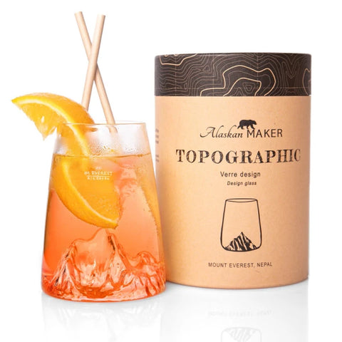 Longdrinkglas Topographischer Monte Everest Art. Topo-VD-E Alaskan Maker