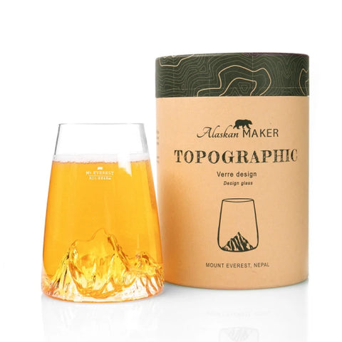 Longdrinkglas Topographischer Monte Everest Art. Topo-VD-E Alaskan Maker