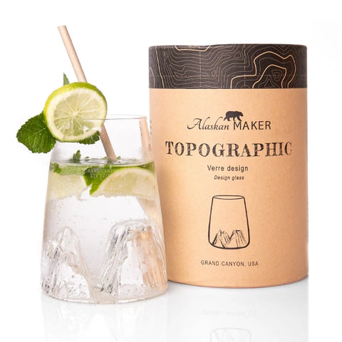 Longdrinkglas Topographischer Grand Canyon Art. AM-Topo-VD-G Alaskan Maker