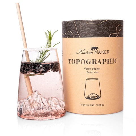 Longdrinkglas Topographic Monte Bianco Topo-VD-B Alaskan Maker