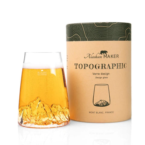 Longdrinkglas Topographic Monte Bianco Topo-VD-B Alaskan Maker