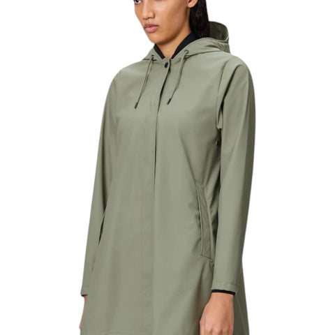 REGENMANTEL A-LINIE W JACKE L W3 18050 RAINS DRIFT GREEN