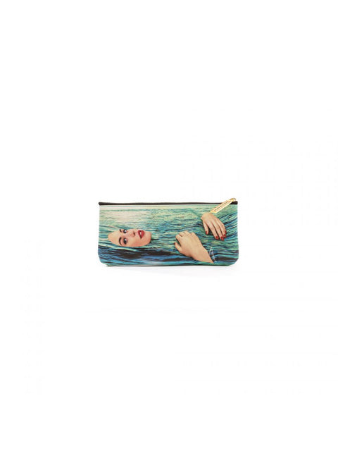 "SELETTI PU TOILETTENPAPIER FEDERMÄPPCHEN 21X9 SEA GIRL ART 02526"