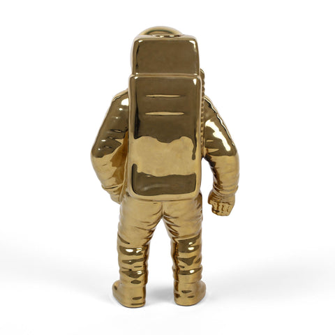 SELETTI ASTRONAUT GOLD VASE ART 10933