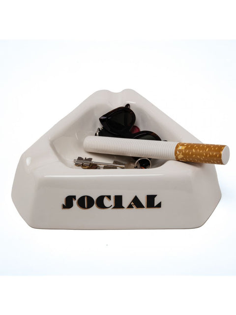 SELETTI SOCIAL PORZELLAN-MITTELSTÜCK ART 11052