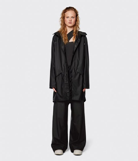 LANGE JACKE RAINS ART 12020 GRÖSSE XL SCHWARZ