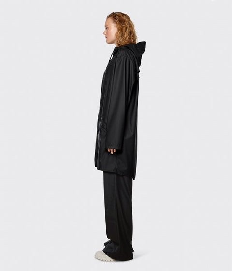 LANGE JACKE RAINS ART 12020 GRÖSSE M SCHWARZ