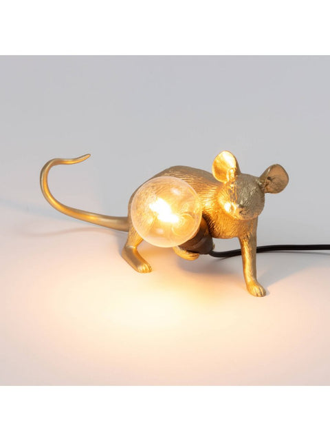 SELETTI MAUS GOLD LAMPE ART 15232
