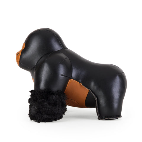 ZÜNY Buchstütze, 1 kg, Gorilla Milo, Schwarz und Hellbraun