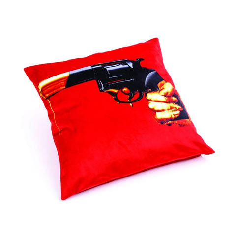 SELETTI REVOLVER 50X50 POLYESTERKISSEN MIT FEDERNFÜLLUNG