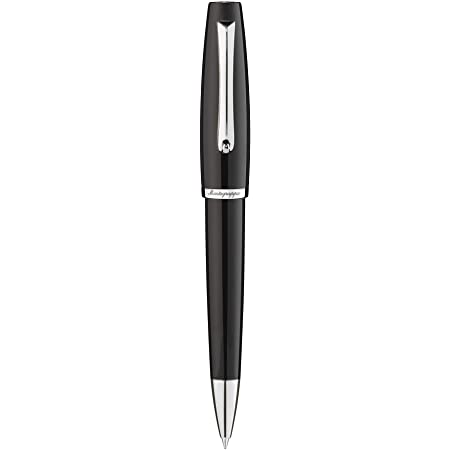 MONTEGRAPPA MANAGER SCHWARZER KUGELSCHREIBER AUS EDELSTAHL