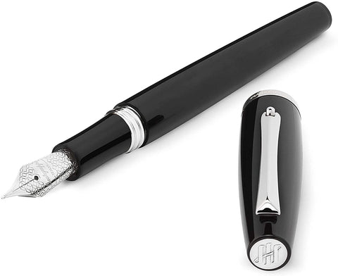 MONTEGRAPPA MANAGER SCHWARZER INOX-FÜLLFEDERHALTER