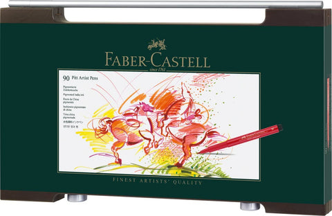 90er-Set Tuschestifte Pitt Artist Faber Castell