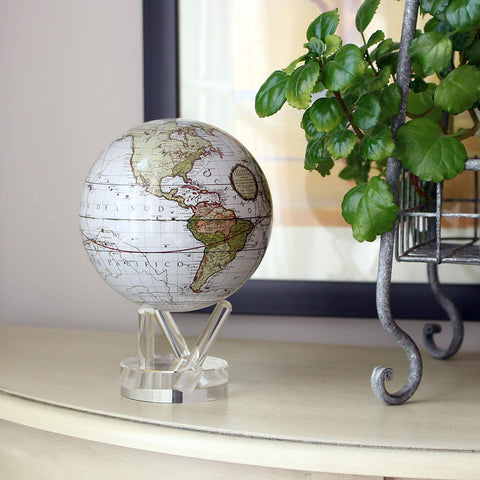 MAPPAMONDO ANTIQUE TERRESTRIAL MG-6-WCT MOVA WHITE