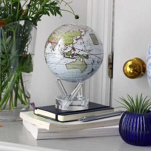 MAPPAMONDO ANTIQUE TERRESTRIAL MG-6-WCT MOVA WHITE