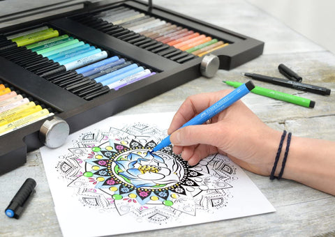 90er-Set Tuschestifte Pitt Artist Faber Castell