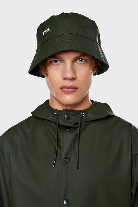 BUCKET HAT W2 "S/M" 20010 RAINS GRÜN