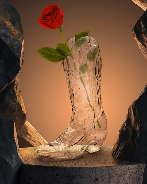 CRYSTALBOOTIE GLASVASE DIESEL LIVING SELETTI ART. 10064