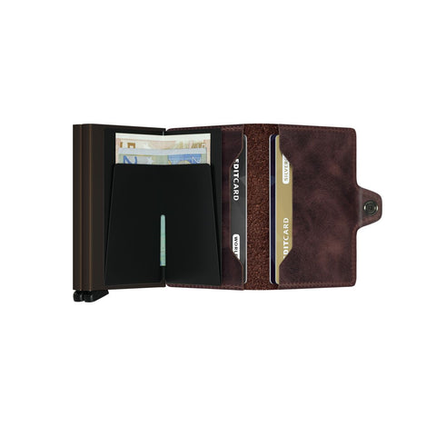 TWINWALLET SECRID VINTAGE SCHOKOLADE
