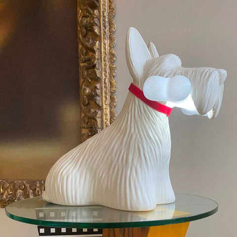 QEEBOO SCOTTIE WEISSE LAMPE