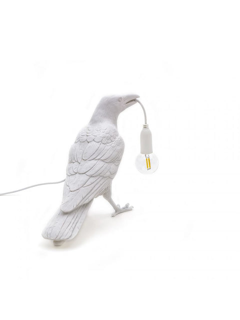 "BIRD SELETTI LAMP IN WHITE RESIN ART 14732"