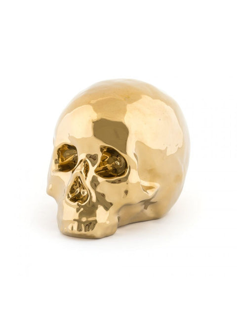 "MEINE LIMITIERTE EDITION GOLDENER PORZELLAN-TOTENKOPF ART. 10415"
