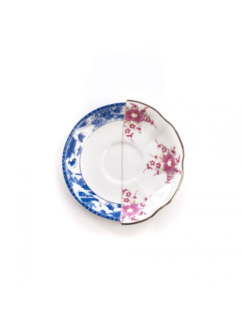 TAZZA TE' CON PIATTINO IN PORCELLANA HYBRID-ZENOBIA 09746 SELETTI MULTICOLOR