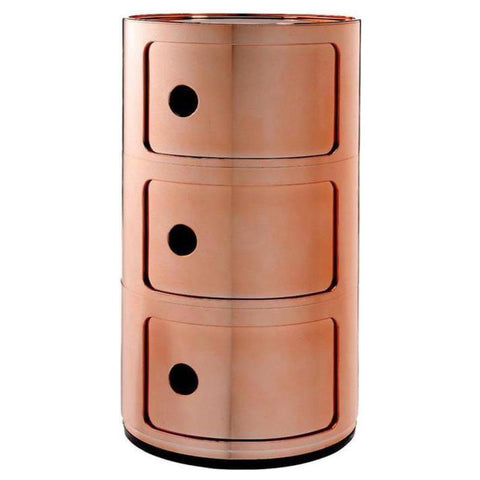MODULAR 3-ELEMENT NACHTTISCH KUPFER 05967/RR KARTELL BRAUN