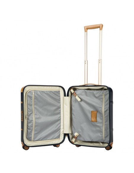 "TROLLEY IATA BRIC'S BELLAGIO 38X55X23 BLUE/LEATHER"