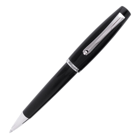 MONTEGRAPPA MANAGER SCHWARZER KUGELSCHREIBER AUS EDELSTAHL