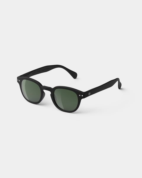 IZIPIZI SUN POLARISIERTE BRILLE MOD. C SCHWARZ-GRÜNE GLÄSER