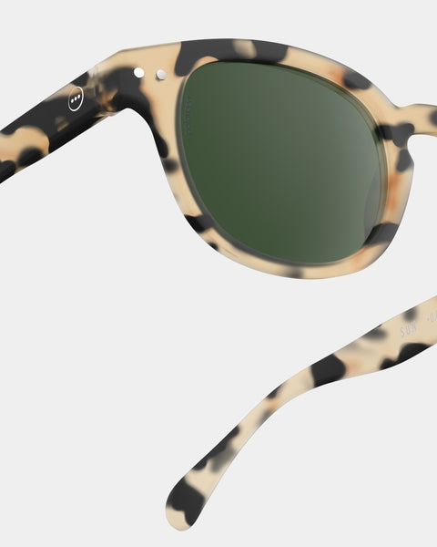 IZIPIZI SUN POLARISIERTE BRILLE MOD. C HELLSCHILDKRÖTENGRÜNE GLÄSER