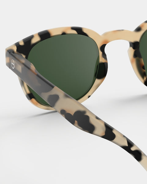 IZIPIZI SUN POLARISIERTE BRILLE MOD. C HELLSCHILDKRÖTENGRÜNE GLÄSER