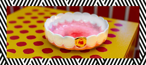 SELETTI HOLY SMOKES BLOW DOLOMIT-ASCHENBECHER, DURCHMESSER 20 CM, H. 5,5 CM